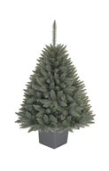 Choinki - Choinka sztuczna outdoor świerk srebrny w donicy 130 cm Nowość 2024/2025 - miniaturka - grafika 1
