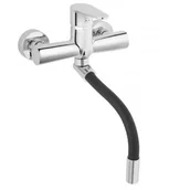 Baterie kuchenne - Ferro Algeo bateria kuchenna ścienna z elastyczną wylewką chrom BAG5FB - miniaturka - grafika 1