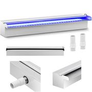Akcesoria do basenów - Uniprodo Wylewka wodospadowa - 60 cm - oświetlenie LED - niebieski/biały UNI_WATER_31 - 3 LATA GWARANCJI/DARMOWA WYSYŁKA - miniaturka - grafika 1