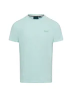 Koszulki męskie - Superdry T-shirt męski Mężczyźni Bawełna niebieski marmurkowy, M - miniaturka - grafika 1