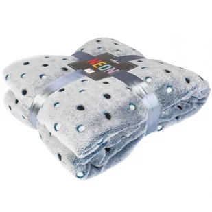 Koc Mikrofibra Neon 150x200 Navy odcien niebieskiego - Koce - miniaturka - grafika 1