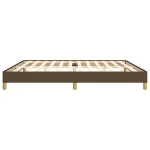 Lumarko Rama łóżka, ciemnobrązowa, 200x200 cm, obita tkaniną - Łóżka - miniaturka - grafika 7
