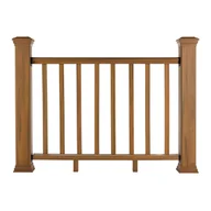 Balustrady i akcesoria - Balustrada kompozytowa Amber – 8 tralek – 157 x 113 cm (2 słupki) - miniaturka - grafika 1
