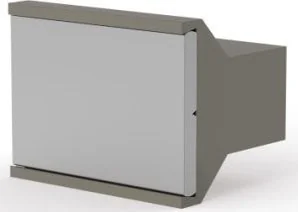 SCHROFF Uchwyt trapezowy SCHROFF z tworzywa sztucznego, szary, 5 KM - Akcesoria do szaf serwerowych - miniaturka - grafika 1