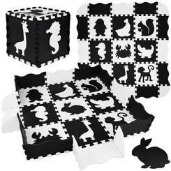 ﻿Puzzle piankowe kontrastowa mata zwierzątka kształty ZA4783 - Maty edukacyjne - miniaturka - grafika 1