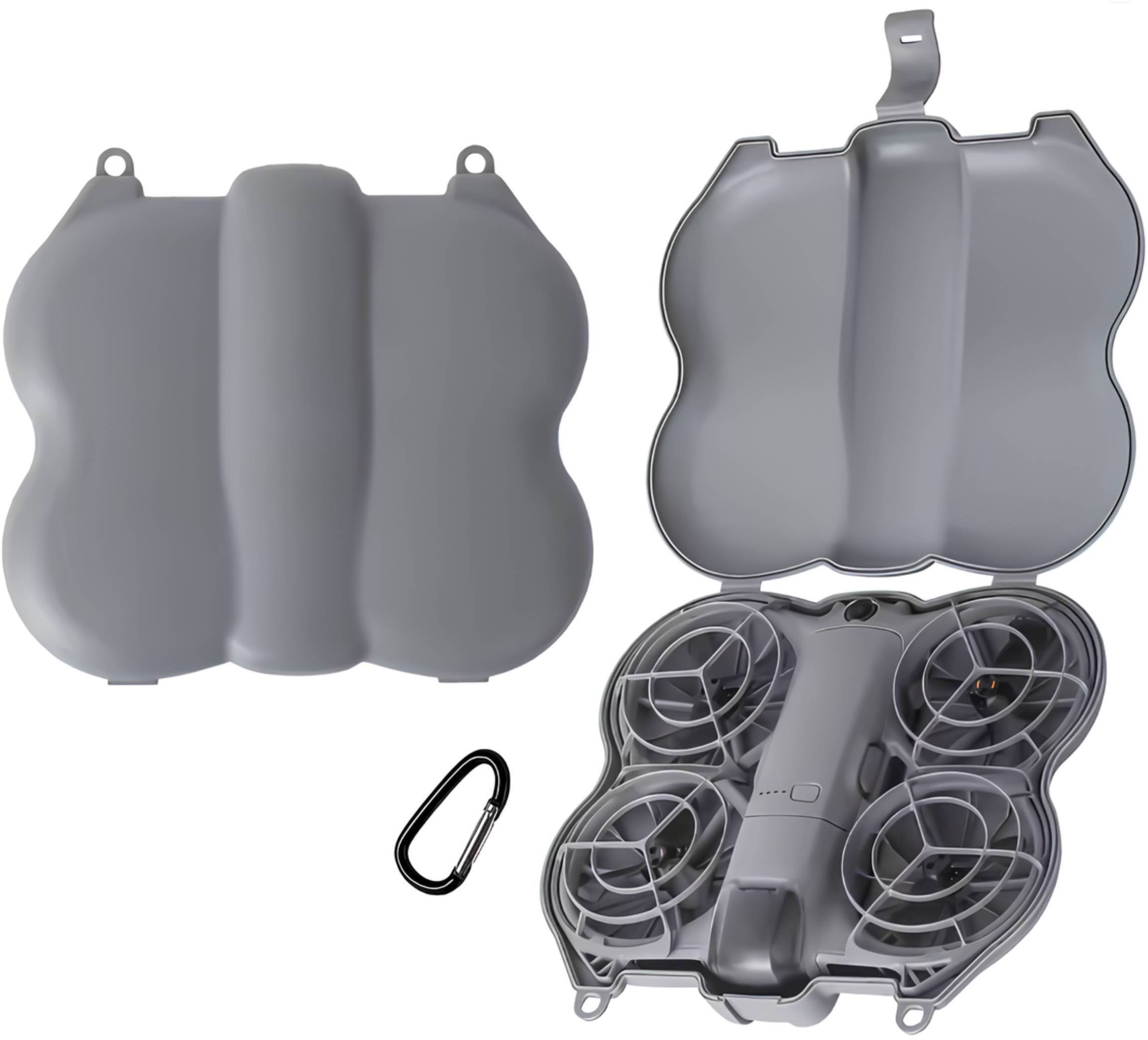 TORBA ETUI HARD CASE FUTERAŁ OCHRONNY DO PRZECHOWYWANIA DRONA DJI NEO 2 - SZARY