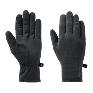 Rękawice polarowe JACK WOLFSKIN REAL STUFF GLOVE 1911601-6000 – Czarny - Rękawiczki - miniaturka - grafika 1