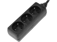 Listwy zasilające - Listwa zasilająca HAMA Standard 3gn, 3m Czarny P2223743 - miniaturka - grafika 1