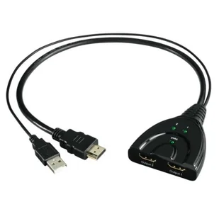 Hama ROZDZIELACZ HDMI 1X HDMI WTYK 2X HDMI GNIAZDO 001217760000 - Rozgałęźniki - miniaturka - grafika 1