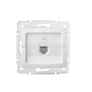 Kanlux Adapter gniazdo komputerowe pojedyncze, (RJ45 Jack), bez gniazda LOGI 02-1399-002 bi 25926 - Gniazdka elektryczne - miniaturka - grafika 1