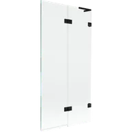 Parawany nawannowe - Mexen Lunar L parawan nawannowy 2-skrzydłowy prawy 90 x 150 cm, transparent, czarny - 897L-090-100-70-00-P - miniaturka - grafika 1