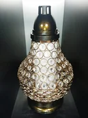 Lampiony i znicze - Znicz Lampion Karafa PREMIUM Złota - miniaturka - grafika 1