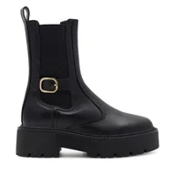 Botki damskie - Sztyblety Badura INES-9182 Czarny - miniaturka - grafika 1