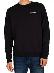 Berghaus Męska kurtka polarowa z logo Crew Czarny Jet Black S - Kurtki męskie - miniaturka - grafika 1
