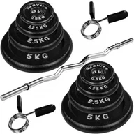 Hantle i ciężarki - PROFI MOVIT Zestaw do treningu 120 cm, 26 kg - miniaturka - grafika 1