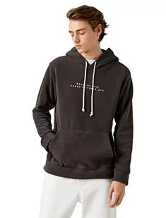 Koton Męska bluza Kapuzen z polarową naklejką, Anthrazit (931), L, Anthrazit (931), L - Bluzy męskie - miniaturka - grafika 1