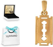 Zawieszki - Rodium Złota zawieszka 585 fantazyjna prezent grawer RD-52756 - miniaturka - grafika 1