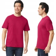 Koszulki męskie - T-shirt Koszulka Męska Bawełna SOFTSTYLE Gildan GI64000 CZERWONA WIŚNIA L - miniaturka - grafika 1