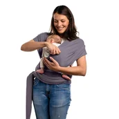 Chusty do noszenia dzieci - Chusta boba wrap ciemny szary - miniaturka - grafika 1