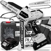 Piły elektryczne - PIŁA ŁAŃCUCHOWA AKUMULATOROWA PILARKA PIŁA DO DRZEWA 8/6 CALI 2 X AKU 21V - miniaturka - grafika 1