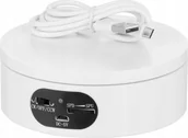 Inne akcesoria studyjne - Freepower Stół obrotowy 360° FreePower 12x4,5cm White z regulacją szybkości obrotu - miniaturka - grafika 1