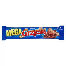 Grześki MEGA WAFEL PRZEKŁADANY KREMEM KAKAOWYM W CZEKOLADZIE 48 G zakupy dla domu i biura 5102061 - Batoniki - miniaturka - grafika 1