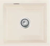 Zlewozmywaki - Zlewozmywak ceramiczny SYSTEMCERAM Mera 42 U Jasmin Korek automatyczny 5301 02 - miniaturka - grafika 1