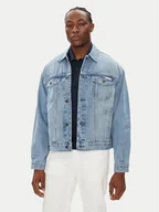 Kurtki męskie - Calvin Klein Jeans Kurtka jeansowa 90's Icon LV04RB794G Niebieski Regular Fit - miniaturka - grafika 1