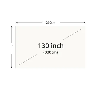 Ekran projekcyjny, rozmiar 130 cali, obsługa 4K, kąt widzenia 160 stopni, 130 cali - Ekrany projekcyjne - miniaturka - grafika 1