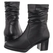 Botki damskie - Botki Czarne BT 289-S (SL540-a) Sergio Leone - miniaturka - grafika 1