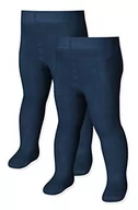 Rajstopy - Playshoes Unisex dziecięce rajstopy termiczne Uni dwupak 499201, 11 - granatowe, 86-92, 11 - Marine, 86-92 - miniaturka - grafika 1