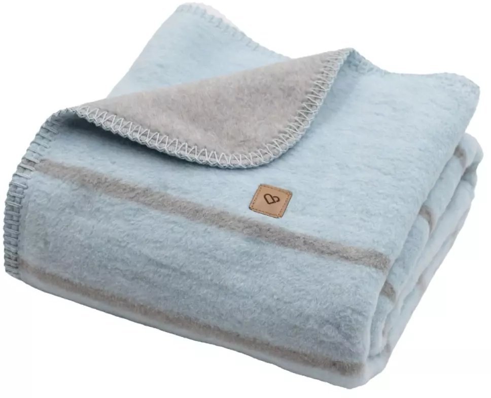 Zaffiro Zaffiro - Koc bawełniany Alba 75x100cm baby blue 75x100