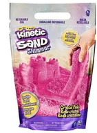 Masy plastyczne - Kinetic Sand - Piasek błyszczący różowy 900g - miniaturka - grafika 1