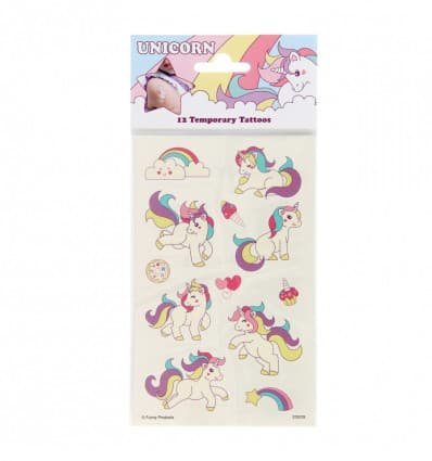 Tatuaże dla dzieci jednorożce unicorn, 12 szt.