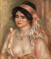 Plakaty - Galeria Plakatu, Plakat, Woman with Black Hair (Jeune femme avec cheveux noirs, buste) (1911), Pierre-Auguste Renoir, 42x59,4 cm - miniaturka - grafika 1
