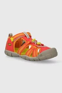 Buty dla dziewczynek - Keen sandały dziecięce SEACAMP II CNX kolor pomarańczowy - grafika 1