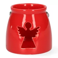 Świeczniki - Lampion ceramiczny LANERN  z aniołem 8x8 cm - miniaturka - grafika 1