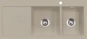 Zlewozmywaki - Zlew SystemCeram MERA DOUBLE | komora PRAWA | FANGO 23 (50780123) - miniaturka - grafika 1