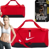 Torby podróżne - Torba Sportowa TRENINGOWA Nike Academy 60L czerw POJEMNA Na Siłownię+EBOOK - miniaturka - grafika 1