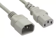 Kable komputerowe i do monitorów - InLine Kabel zasilający IEC device przedłużacz C13 16632G - miniaturka - grafika 1