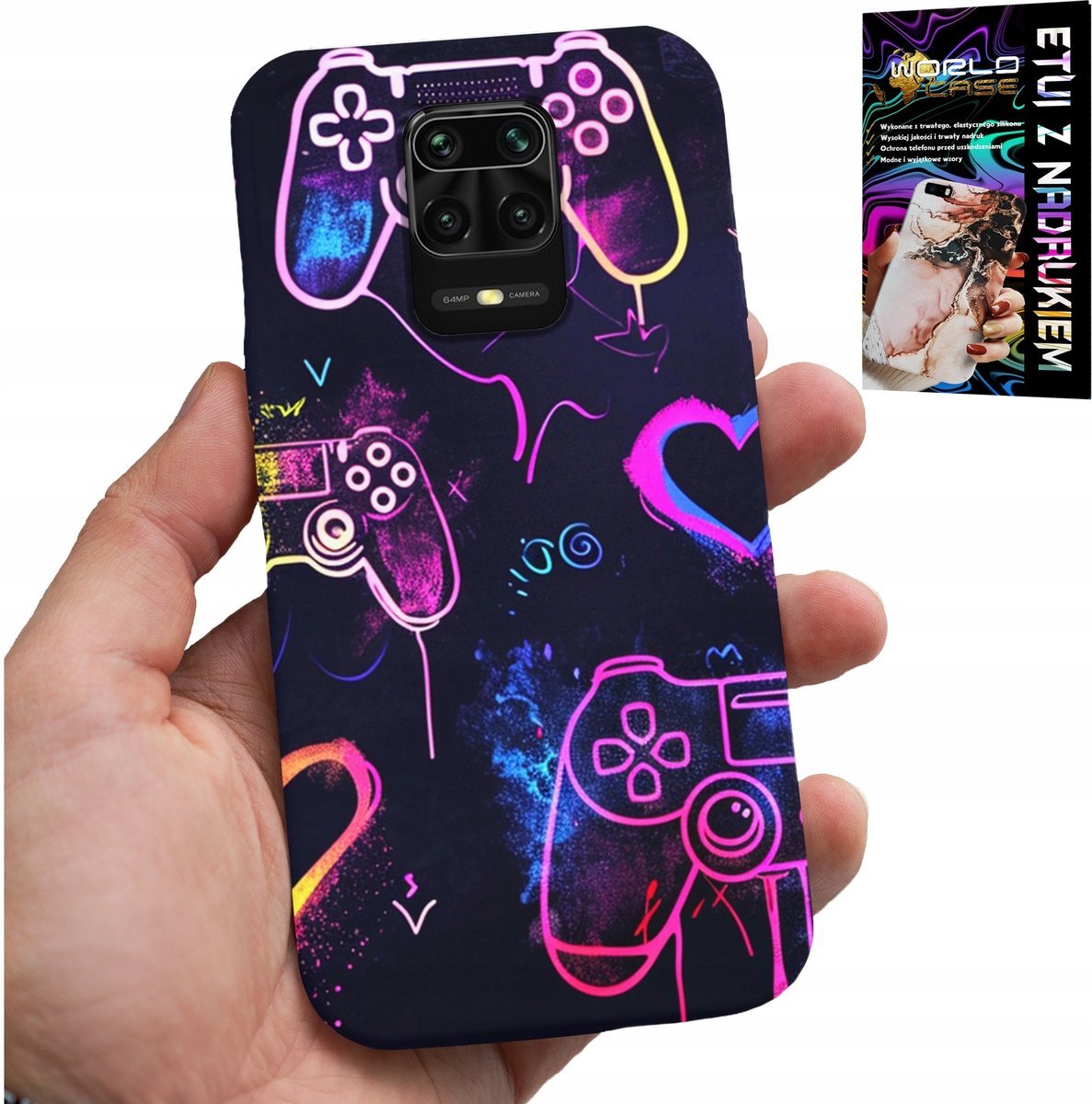ETUI DO XIAOMI NOTE 9 PRO / 9S - CASE DLA GRACZA, GRA, WZORY DLA GAMERA