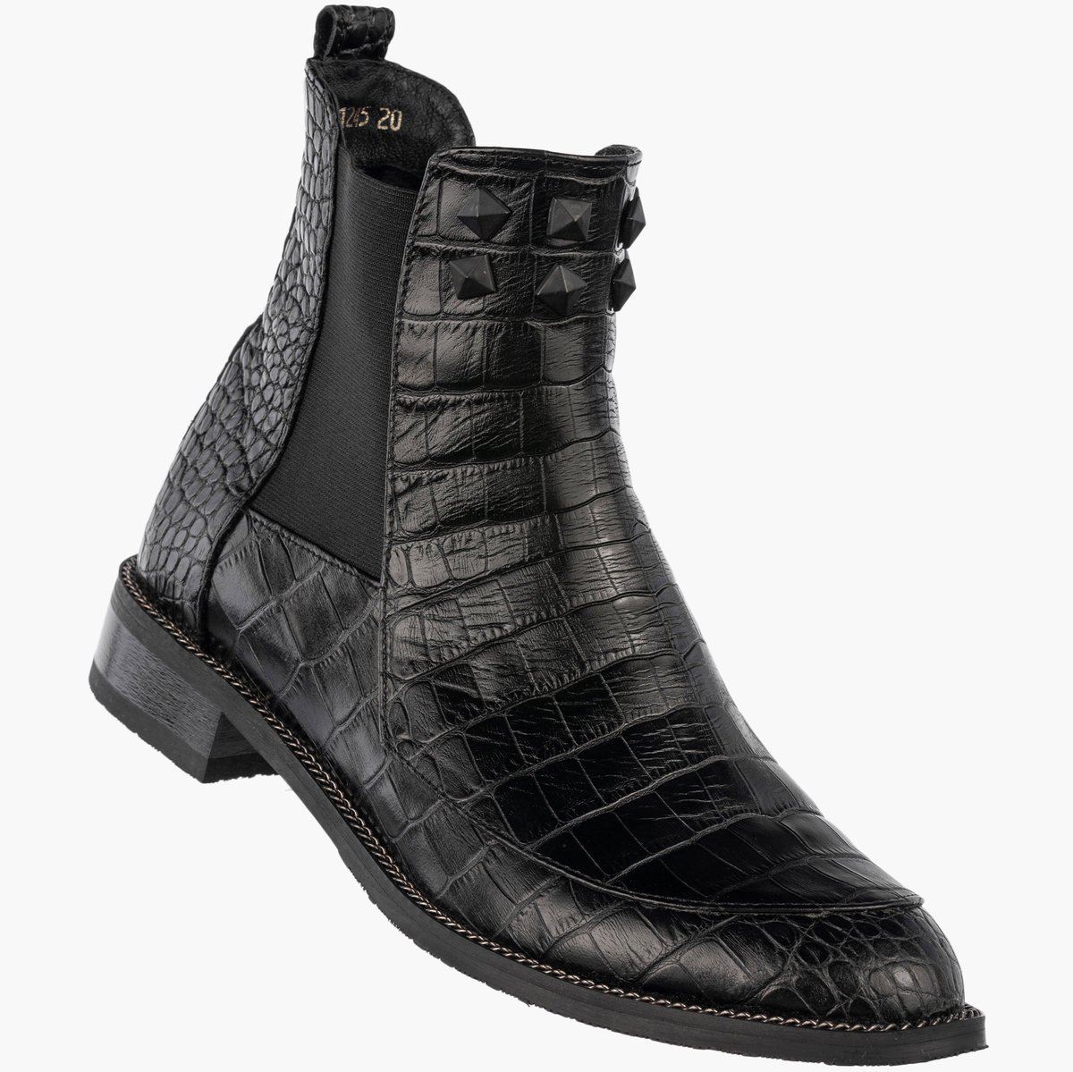 Botki Damskie Skórzane Buty Wsuwane Sztyblety Ocieplane Zimowe Czarne LOVSOKA 216 Czarny 37