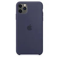 Etui i futerały do telefonów - APPLE SILICONE CASE MWYW2ZM/A IPHONE 11 PRO MAX NOCNY BŁĘKIT OTWARTE OPAKOWANIE - miniaturka - grafika 1