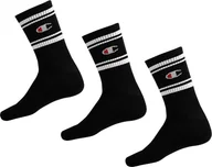 Skarpety termoaktywne - Skarpety Champion Crew 3 pary czarne U20081 KK001 43-46 - miniaturka - grafika 1