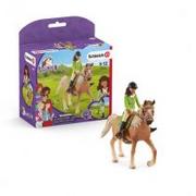 Figurki dla dzieci - Schleich 42542 Sarah i Mystery Horse Club - miniaturka - grafika 1