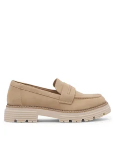 JENNY Loafersy MOLLIE WS6211-07 Beżowy - Mokasyny damskie - miniaturka - grafika 1