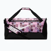 Torebki damskie - Torba treningowa Nike Brasilia 9.5 Aop 60 l black/pink foam/white WYSYŁKA W 24H 30 DNI NA ZWROT - miniaturka - grafika 1
