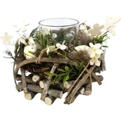 Świeczniki - Świecznik dekoracyjny piórka 16 cm na tea light - miniaturka - grafika 1