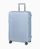 Walizki - PUCCINI Średnia niebieska walizka zamykana na klamry - miniaturka - grafika 1