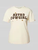 Koszulki i topy damskie - T-shirt z nadrukiem z napisem model ‘BRANDY’ - miniaturka - grafika 1